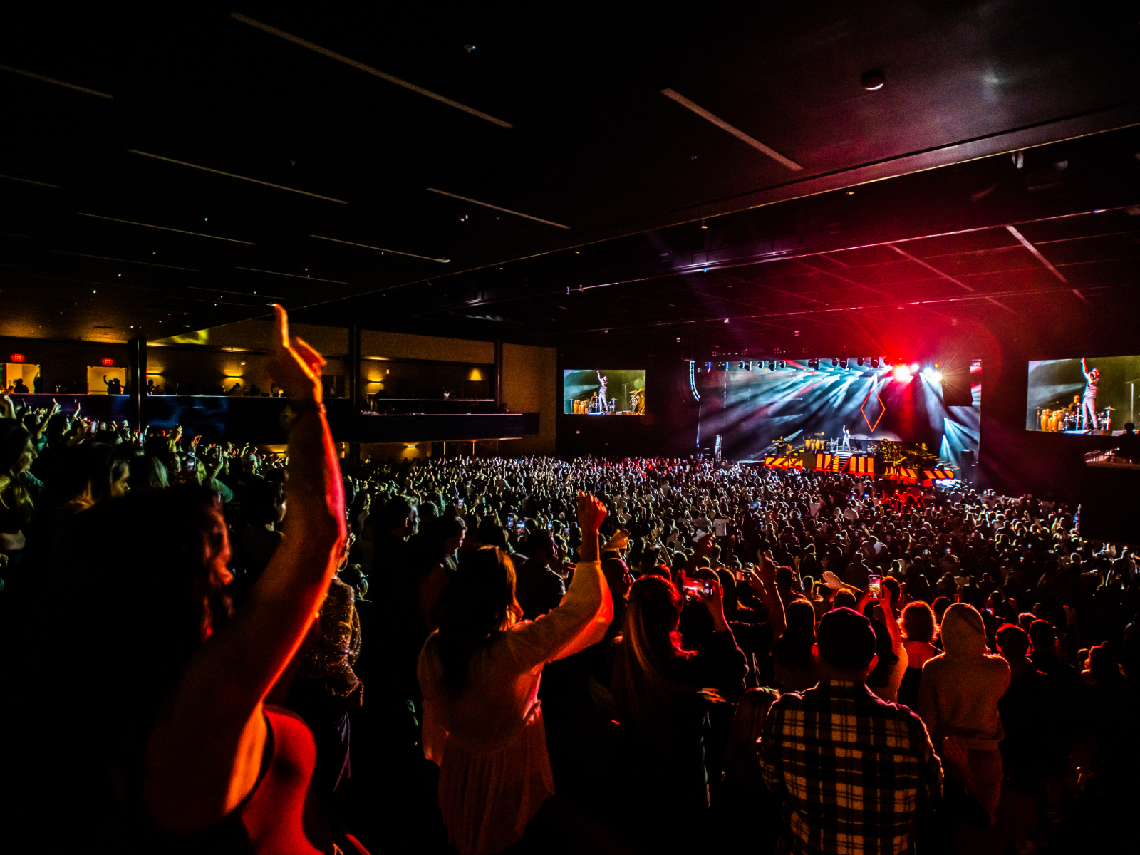 Crowd watching a concert at Hard Rock Live